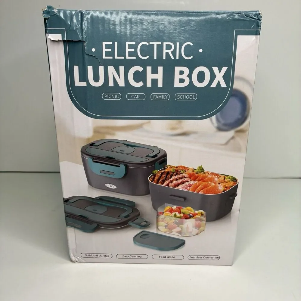 1.5L Electric Heating Lunch Box Portable Car Office Food Warmer Container 80W